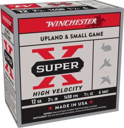 WINCHESTER 12 GA 2-3/4" #6 SUPER-X  HS HIGH VELOCITY 1-1/4 OZ 25 RD/BX 10 BX/CS