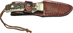 UNCLE HENRY KNIFE STAGLON 2.8" - BLADE W/LEATHER SHEATH
