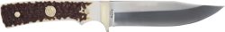 UNCLE HENRY KNIFE NEXT GEN - STAGLON 5.25" BLD W/LTHR SHTH