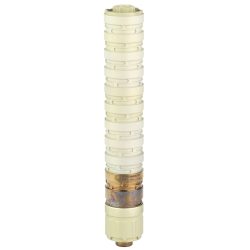 Q ERECTOR 9 SUPPRESSOR 9MM MODULAR ALUMINUM, SS BLST BAFFLE, 1/2X28 SILVER