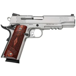 SMITH & WSSON 1911 E SERIES S/S 45ACP 5" 8RD TCTL RAIL