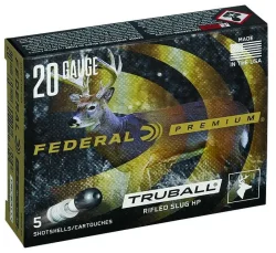 FEDERAL 20GA 3" MAX. 3/4 OZ TRUBALL HP 5 RD/BX 50 BX/CS
