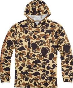 BROWNING HOODED L-SLEEVE TECH - T-SHIRT VINTAGE TAN MED
