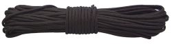 RED ROCK 550 PARACHUTE CORD - 100 FEET BLACK