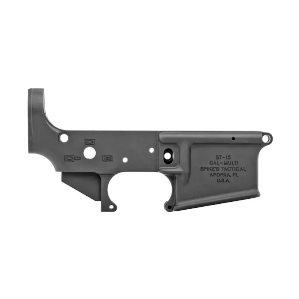 SPIKES TACTICAL STRIPPED LOWER RECEIVER MULTI CAL, NO LOGO - Image 2