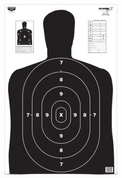 B/C TARGET EZE-SCORER 23"X35" - BC27 SILHOUETTE 5 TARGETS