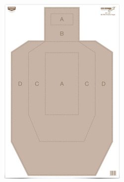 B/C TARGET EZE-SCORER 23"X35" - IPSC PRACTICE 5 TARGETS