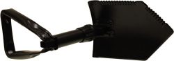 RED ROCK MILITARY TRI-FOLD - SHOVEL W/ CASE 23" OPEN BLACK