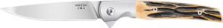 BEAR & SON 21 PATTERN 3.38" D2 - STAG BONE RANCHER LINER LOCK