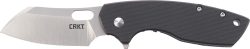 CRKT PILAR LARGE 2.66" PLAIN - EDGE FOLDING BLADE W/G-10 HND