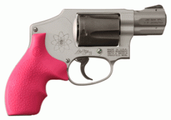 HOGUE GRIPS S&W J FRAME - ROUND BUTT BANTAM PINK