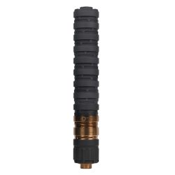 Q ERECTOR 9 SUPPRESSOR 9MM MODULAR ALUMINUM, SS BLST BAFFLE, 1/2X28 BLACK