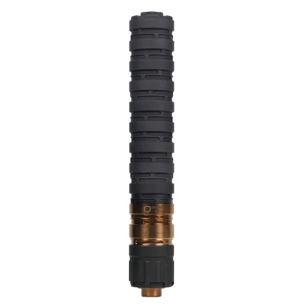 Q ERECTOR 9 SUPPRESSOR 9MM MODULAR ALUMINUM, SS BLST BAFFLE, 1/2X28 BLACK