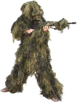 RED ROCK 5 PIECE GHILLIE SUIT - WOODLAND YOUTH MEDIUM