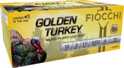 FIOCCHI GOLDEN TURKEY 12GA - 3" 1-3/4OZ #4 10RD 10BX/CS