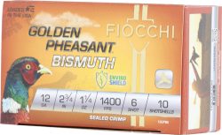 FIOCCHI GOLDEN PHEASANT 12GA - 2.75" 1-1/4OZ #6 25RD 10BX/CS