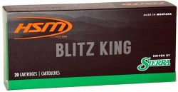HSM 22-250 REM 55GR BLITZKING - 20RD 25BX/CS
