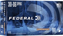 FEDERAL POWER-SHOK 30-06 180GR - SP 20RD 10BX/CS