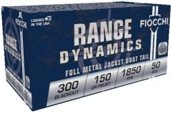 FIOCCHI 300 AAC 150GR FMJ - 50RD 10BX/CS