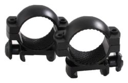 TRADITIONS RINGS 1" WEAVER - MEDIUM MATTE BLACK