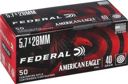 FEDERAL AE 5.7X28 40GR SPEER - FMJ 50RD 10BX/CS