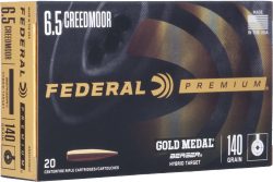 FEDERAL GOLD MEDAL 6.5 CM - 140GR BERGER VLD 20RD 10BX/CS