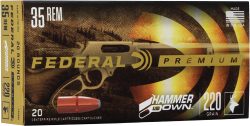 FEDERAL HAMMER DOWN 35 REM - 220GR JSP 20RD 10BX/CS