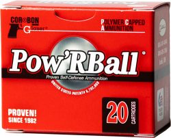 GLASER 9MM LUGER +P 100GR - POW'RBALL 20RD 25BX/CS