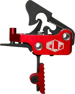 ELFTMANN TRIGGER APEX AR-15 - STRAIGHT ADJ 2.75-7LBS RED