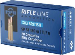 PPU 303 BRITISH 180GR JSP - 20RD 10BX/CS