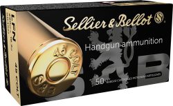 S&B 45 LC 250GR LEAD-FP - 50RD 12BX/CS