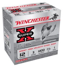 WINCHESTER XPERT STEEL 12GA 3" - 1-1/4OZ #1 1400FPS 25RD 10BX/C