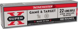 WINCHESTER SUPER-X 22LR 40GR - PPP-HP 1280FPS 100RD 20BX/CS