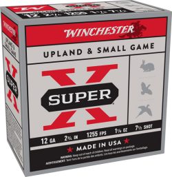 WINCHESTER SUPER-X 12GA 2.75" - 1-1/8OZ #7.5 1255FPS 250R CASE