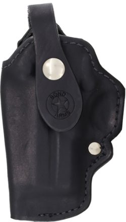 BOND ARMS BELT CLIP HOLSTER LH - 3.5"BBL. MODELS LEATHER BLACK