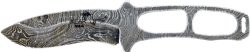 BEAR OPS COMBAT NECK KNIFE - 2.78" DAMASCUS W/KYDEX SHEATH