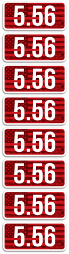 MTM AMMO CALIBER LABELS 5.56 - 8-PACK