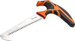 MC ELK RIDGE TREK 5" T-HANDLE - SAW WITH SHEATH BLK/ORG/SS