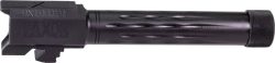FAXON FITS GLOCK 19 BARREL 9MM - FLAME FLUTED THREADED BLK