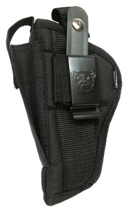BULLDOG EXTREME SIDE HOLSTER - BLACK 2-5" AUTOS W/LASER OR LT