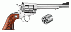 RUGER SINGLE-SIX CONVERTIBLE - 22LR/22WMR 6.5" AS S/S WOOD