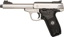 S&W SW22 VICTORY 22LR 5.5" AS - 10-SHOT SS THREADED BBL