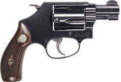 S&W 36 CLASSIC 38SPL+P 1.875" - FS BLUED CHECKERED WOOD NO LOK