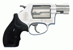 S&W 637 38SPL+P 1.875" FS - 5-SHOT SS BLACK RUBBER