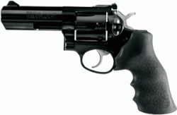 RUGER GP100 357MAG 4.2" AS - BLUED HOGUE MONOGRIP