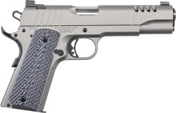 AUTO-ORDNANCE 1911A1 45ACP - STAINLESS NGT SGT RUBBER GRIP