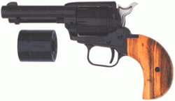HERITAGE 22LR/WMR COMBO 3.5" - BLUED BIRDSHEAD COCOBOLO GRIPS