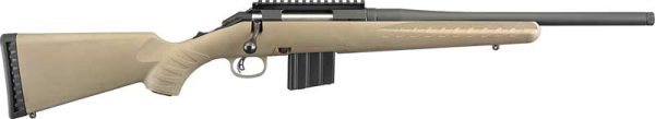 RUGER AMERICAN COMPACT RANCH - FDE 350 LEGEND 16.38" THREADE