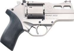 CHIAPPA RHINO 30DS 357MAG - 3" ADJ. SIGHT CHROME/RUBBER