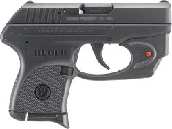 RUGER LCP 380ACP 6-SHOT FS - BLUED W/VIRIDIAN RED LASER